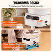 VEVOR Pottery Wheel, 11 inch Pottery Forming Machine, 450W Electric Wheel for Pottery with Foot Pedal and LCD Touch Screen, Direct Drive Ceramic Wheel with 3 Support Legs for DIY Art Craft, White
