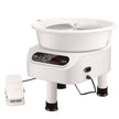 VEVOR Pottery Wheel, 11 inch Pottery Forming Machine, 450W Electric Wheel for Pottery with Foot Pedal and LCD Touch Screen, Direct Drive Ceramic Wheel with 3 Support Legs for DIY Art Craft, White