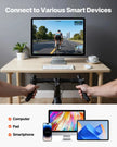 VEVOR Bike Trainer, 1-13 Level, 26-29 in & 700C Wheels, Smart Bicycle Stationary Stand for Indoor Exercise Riding with Front Wheel Riser Block, Fits Road and Mountain Bikes, Compatible with Zwift App