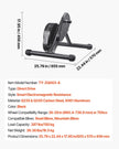 VEVOR Bike Trainer, 1-13 Level, 26-29 in & 700C Wheels, Smart Bicycle Stationary Stand for Indoor Exercise Riding with Front Wheel Riser Block, Fits Road and Mountain Bikes, Compatible with Zwift App