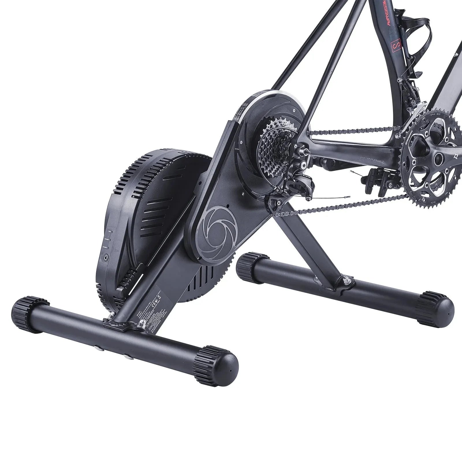 VEVOR Bike Trainer, 1-13 Level, 26-29 in & 700C Wheels, Smart Bicycle Stationary Stand for Indoor Exercise Riding with Front Wheel Riser Block, Fits Road and Mountain Bikes, Compatible with Zwift App