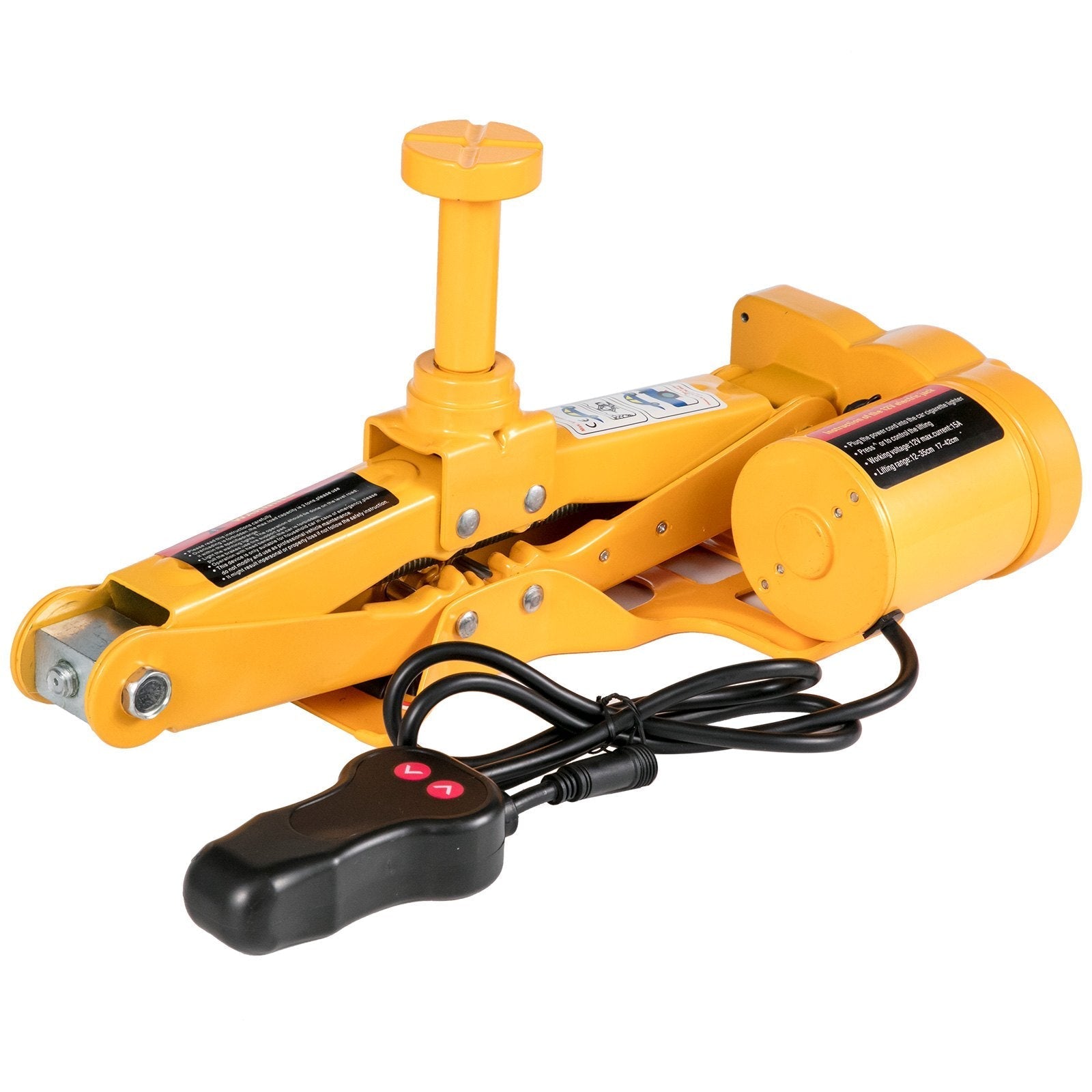 VEVOR Electric Car Jack 3 Ton 6600LBS Electric Scissor Jack 12V DC Electric Jack with Electric Impact Wrench and Inflator Pump Car Repair Tool for Sedans and SUVs