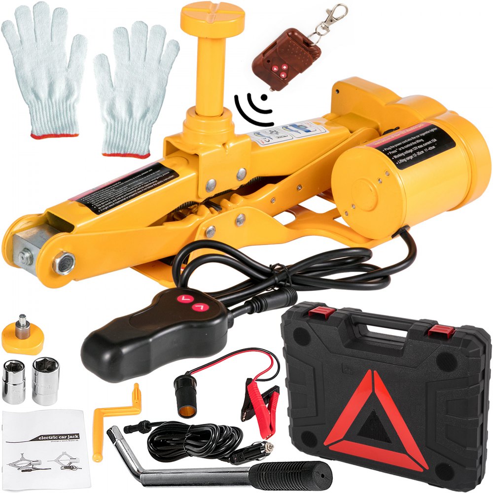 VEVOR Electric Car Jack Kit, 3 Ton 6600 LBS Electric Scissor Jack, 4.7\