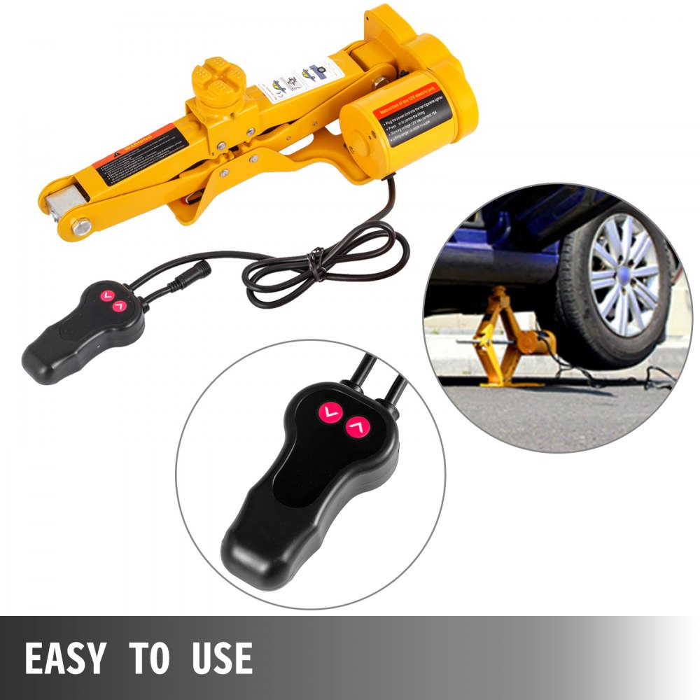 VEVOR Electric Car Jack Kit, 3 Ton 6600 LBS Electric Scissor Jack, 4.7\