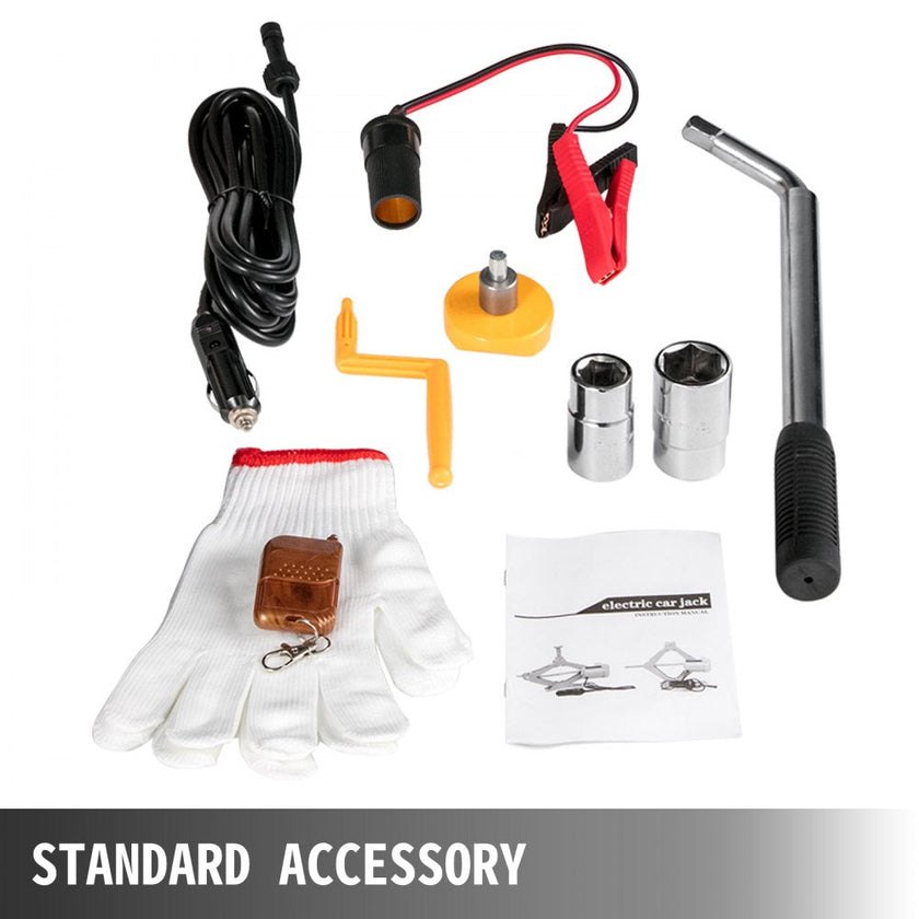 VEVOR Electric Car Jack Kit, 3 Ton 6600 LBS Electric Scissor Jack, 4.7\