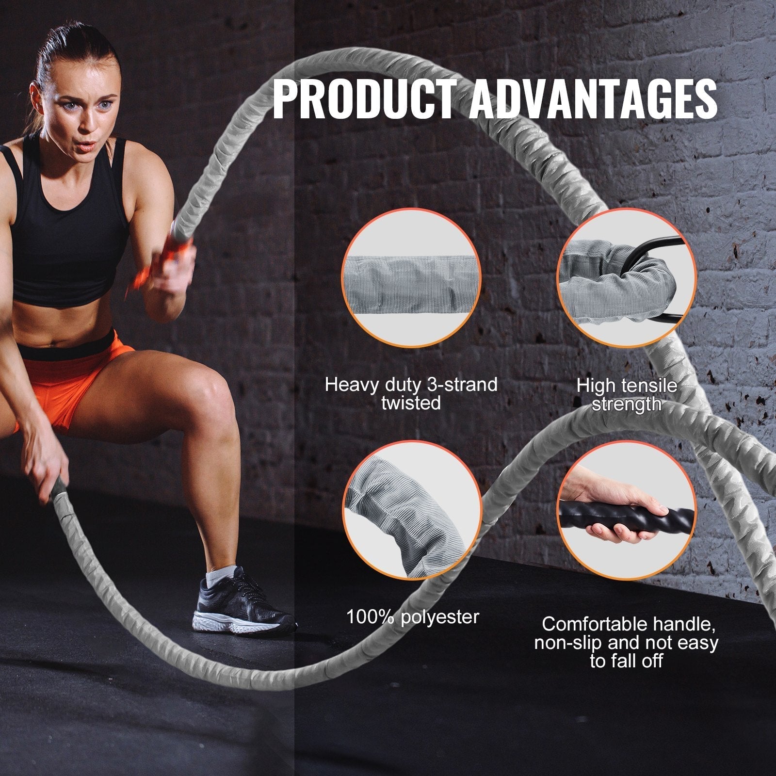 VEVOR Battle Rope 1.5