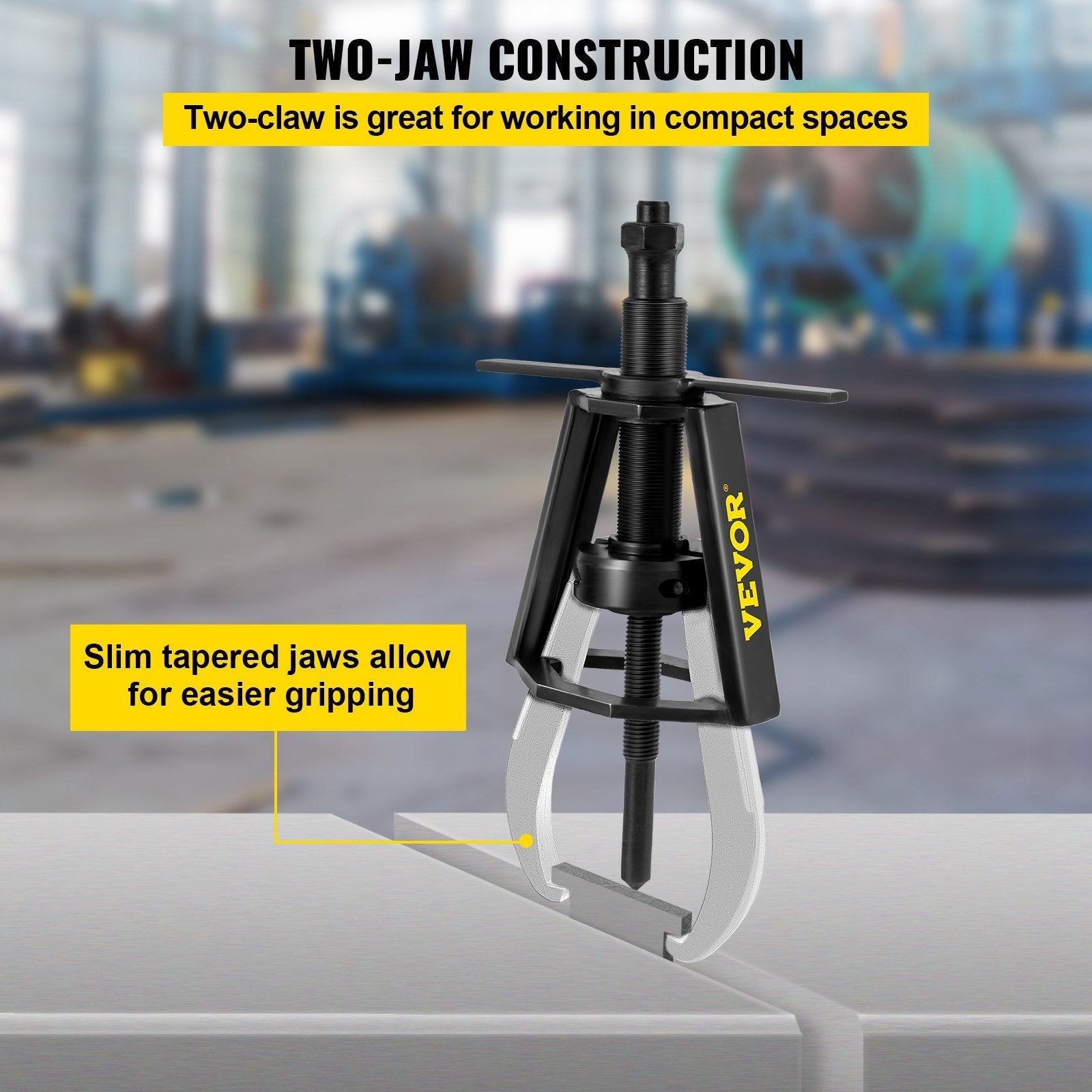 VEVOR Gear Puller 2 Jaw Puller, 6 Ton/13224 LBS Capacity Manual Puller, 14-3/5\