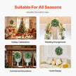 VEVOR Artificial Decorative Wreath 26 in Green Eucalyptus Leaves Year Round