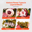 VEVOR Artificial Decorative Wreath 19 in Pink Peonies Hydrangeas Year Round