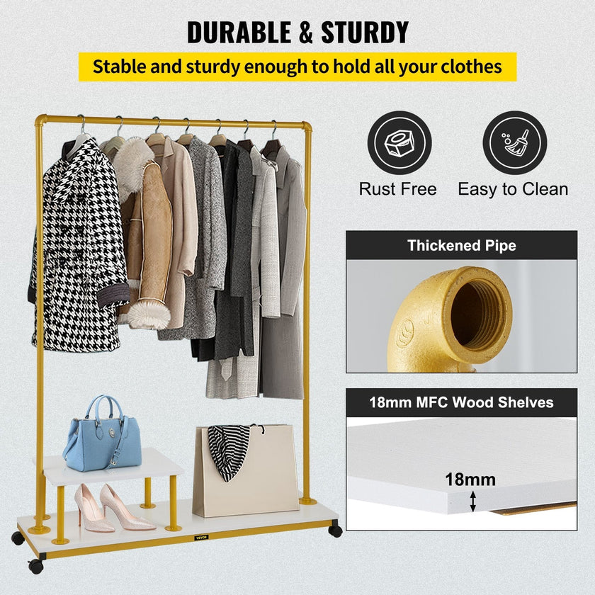 VEVOR Clothing Garment Rack, 47.2