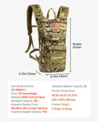 VEVOR Tactical Molle Hydration Pack Backpack 3L TPU Water Bladder Cycling Hiking