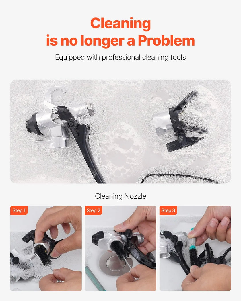 VEVOR Stand Airless Paint Sprayer, 950W 3000PSI High Efficiency Electric Airless Sprayer With Cart, Fine And Even Painting Effect, Paint Sprayers for Home Interior and Exterior Furniture and Fences