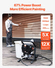 VEVOR Stand Airless Paint Sprayer, 750W 3000PSI High Efficiency Electric Airless Sprayer, Fine And Even Painting Effect, Handheld Paint Sprayers for Home Interior and Exterior Furniture and Fences