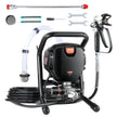VEVOR Stand Airless Paint Sprayer, 750W 3000PSI High Efficiency Electric Airless Sprayer, Fine And Even Painting Effect, Handheld Paint Sprayers for Home Interior and Exterior Furniture and Fences