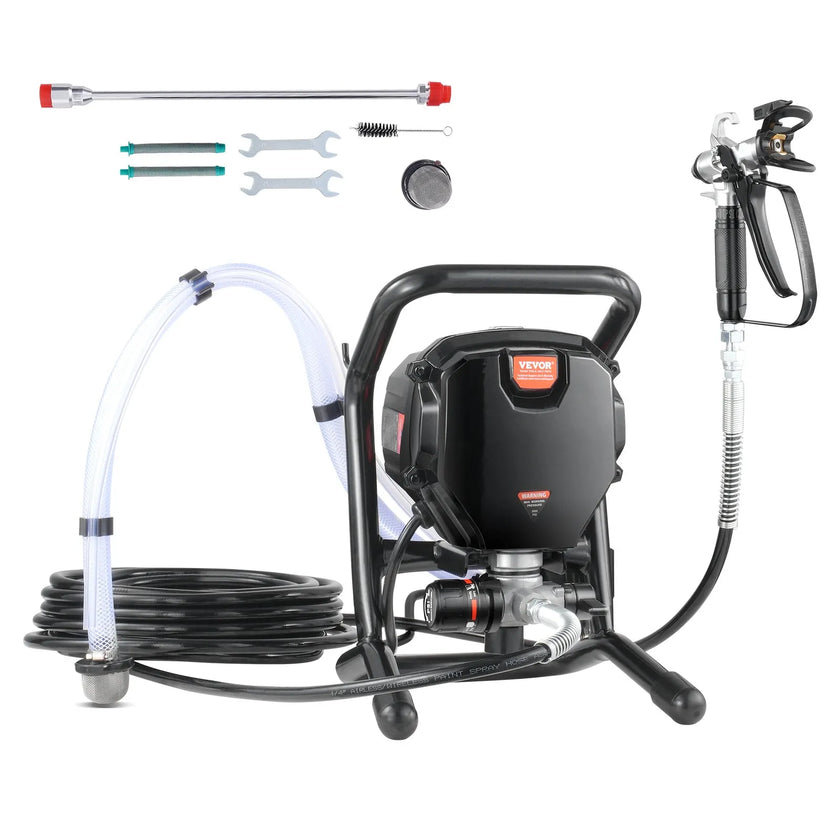 VEVOR Stand Airless Paint Sprayer, 750W 3000PSI High Efficiency Electric Airless Sprayer, Fine And Even Painting Effect, Handheld Paint Sprayers for Home Interior and Exterior Furniture and Fences