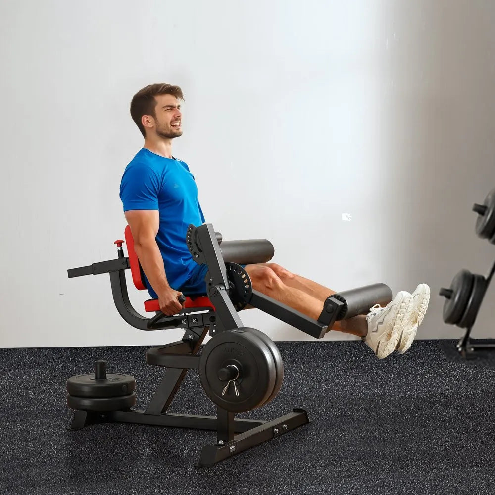 VEVOR Leg Extension and Curl Machine Lower Body Special Leg Exercise Bench Gym