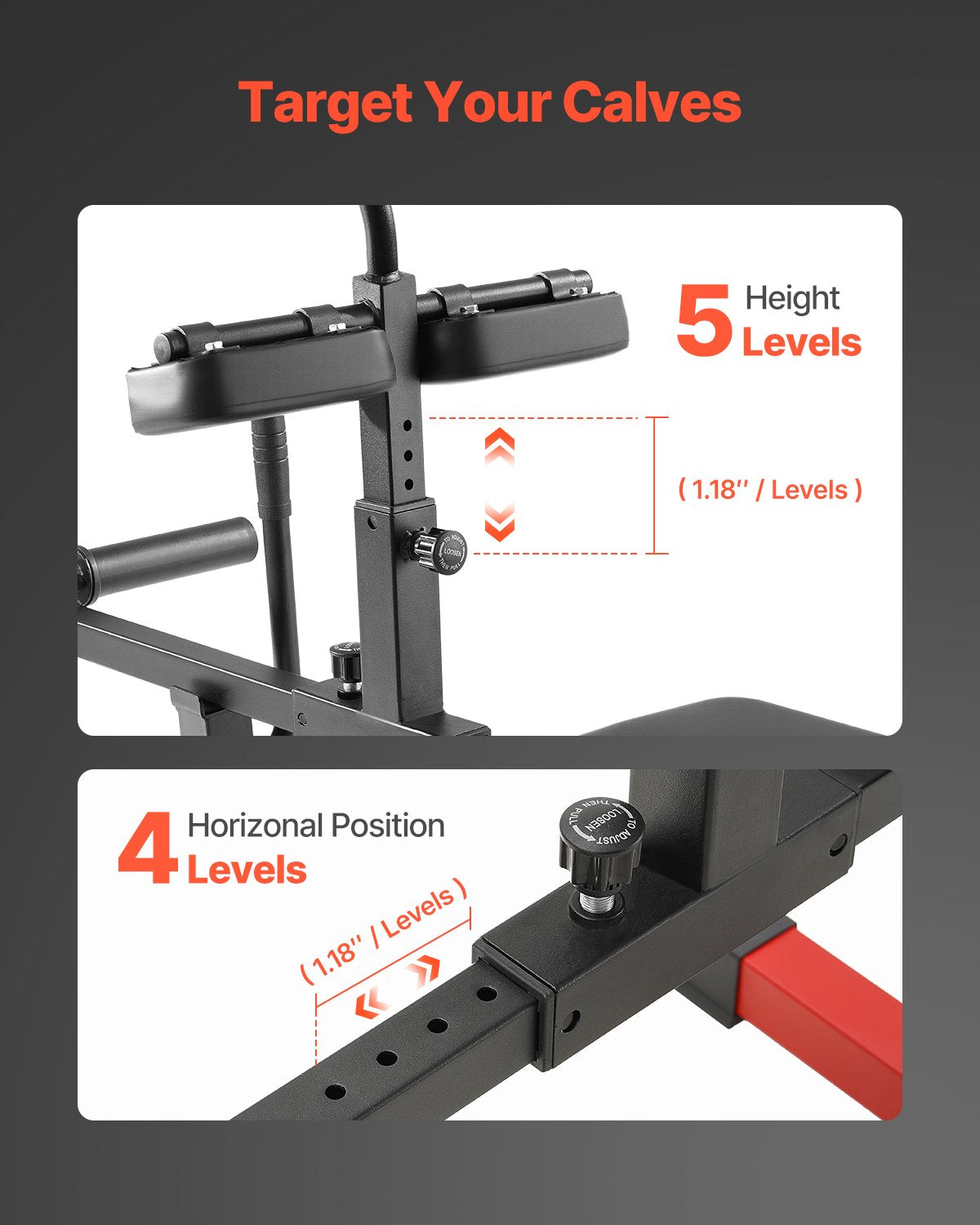 VEVOR Seated Calf Machine Calf Raise Equipment Seated Leg Exercise Home Gym