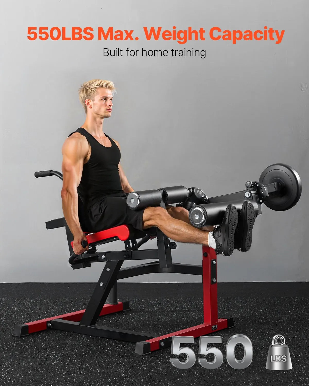 VEVOR Leg Extension and Curl Machine Seated Leg Rotary Extension Bench 550lbs