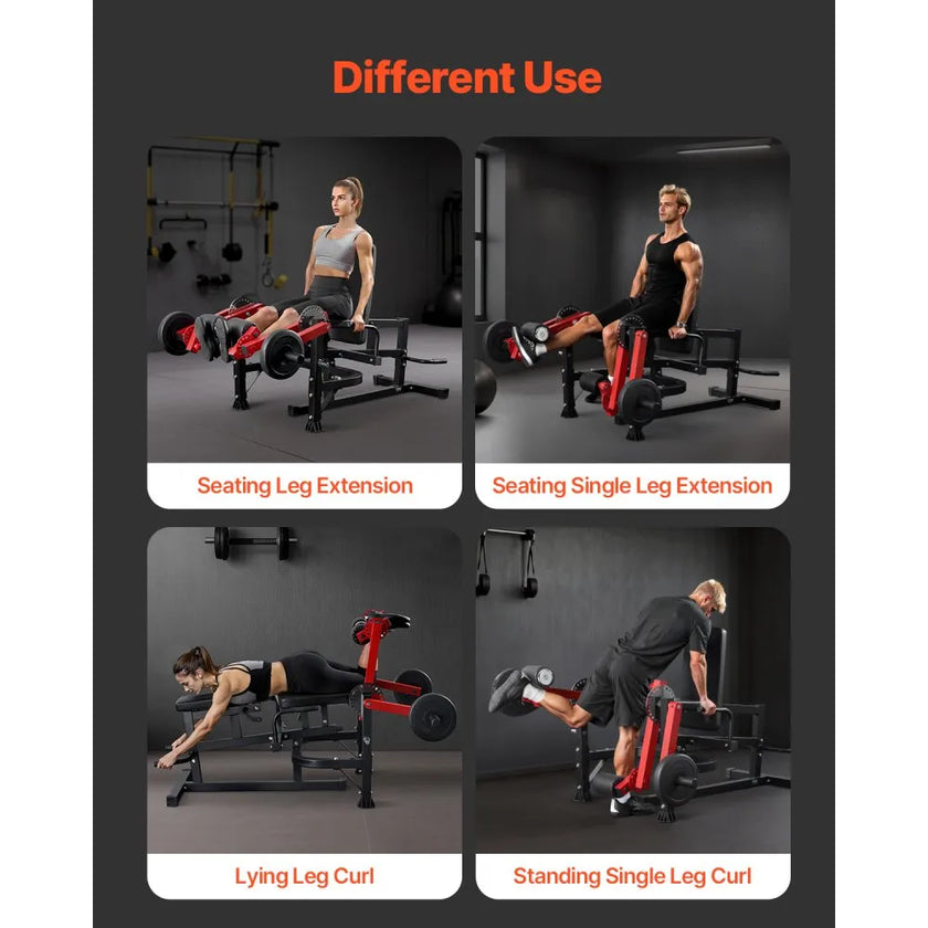 VEVOR Leg Extension and Curl Machine Seated Leg Rotary Extension Bench 700lbs