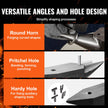 VEVOR Single Horn Anvil, 22Lbs Cast Steel Anvil, High Hardness Rugged Round Horn Anvil Blacksmith, Large Countertop and Stable Base, with Round and Square Hole, Metalsmith Tool for Bending and Shaping