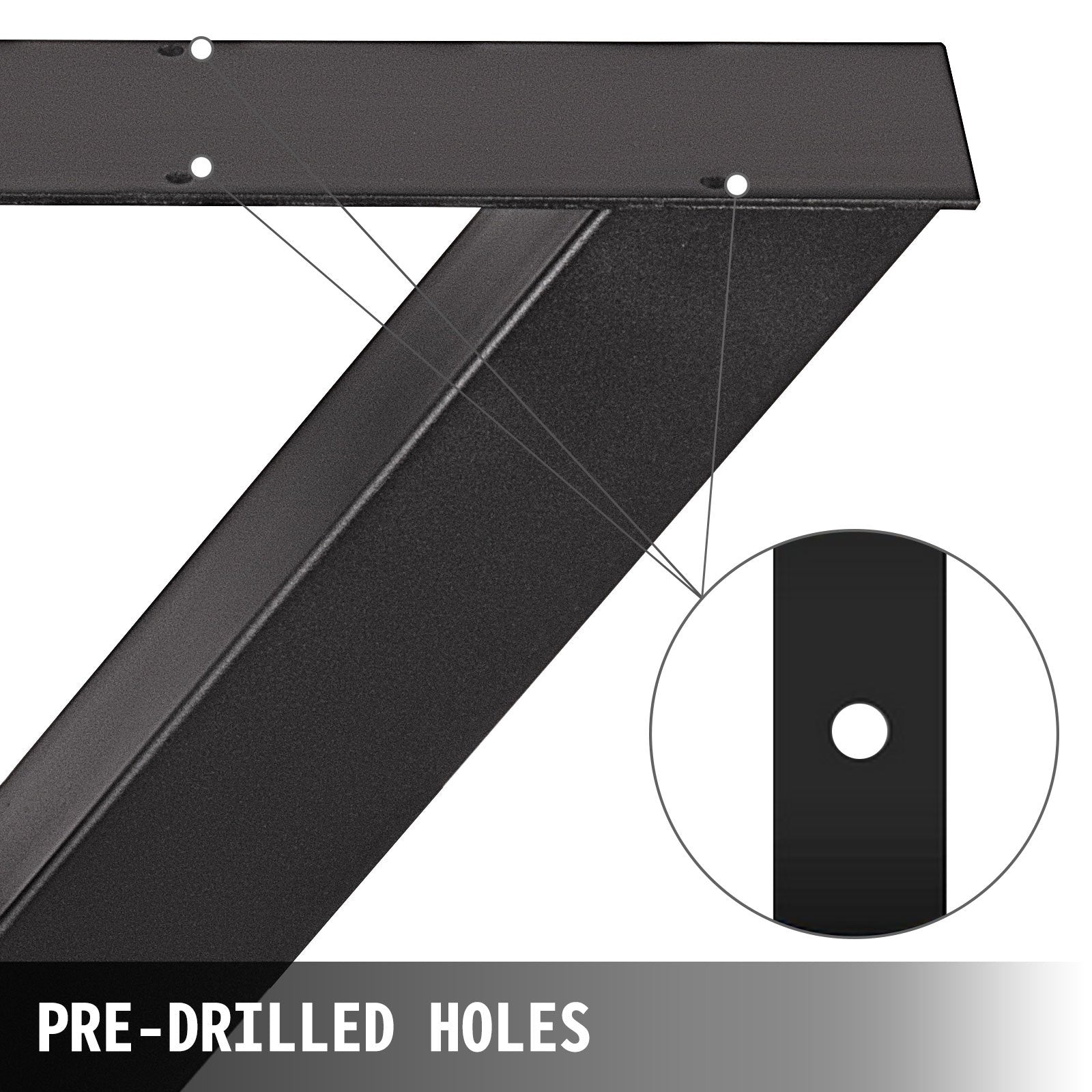 2x Industry Metal Steel Table Legs X-Shape Bench Desk Furniture Leg 31