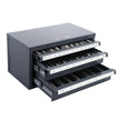 VEVOR End Mill Dispenser Cabinet, Three-Drawer End Mill Organizer Cabinet for 1/8