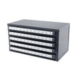 VEVOR Drill Bit Dispenser Cabinet, Five-Drawer Drill Bit Organizer Cabinet for #1 to #60 Steel Drill Dispenser Organizer Cabinet with Labels, Stackable Drill Dispenser for Drill Bit Storage