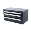 VEVOR Drill Bit Dispenser Cabinet, Three-Drawer Drill Bit Organizer Cabinet for A to Z, Steel Drill Dispenser Organizer Cabinet with Labels, Stackable Drill Dispenser for Drill Bit Storage