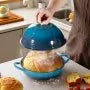 VEVOR 5 Qt Enameled Cast Iron Dutch Oven for Sourdough Bread Baking, Heavy-Duty Bread Baker with Lid, Oven Safe to 500°F, Induction Compatible Cookware