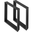 VEVOR 28x27x3.1 Inch Set of 2 Steel Table Legs, 28 Height 27 Wide Dining Table Legs,Heavy Duty 3.1