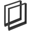 VEVOR 28x27x3.1 Inch Set of 2 Steel Table Legs, 28 Height 27 Wide Dining Table Legs,Heavy Duty 3.1