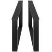 VEVOR 28x27x3.1 Inch Set of 2 Steel Table Legs, 28 Height 27 Wide Dining Table Legs,Heavy Duty 3.1