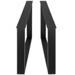 VEVOR Black Metal Table Legs Set of 2 Steel Table Legs 35x28 Inch Dining Table Legs Office Table Legs Computer Desk Legs Steel Bench Legs Country Style Table Legs DIY Furniture Legs