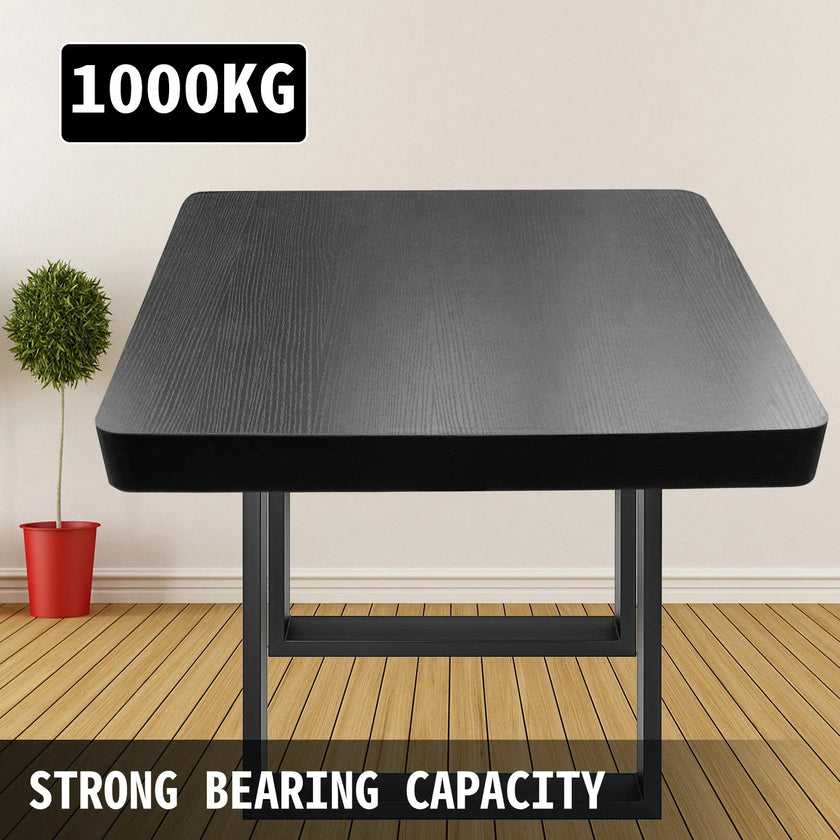 VEVOR Black Metal Table Legs Set of 2 Steel Table Legs 35x28 Inch Dining Table Legs Office Table Legs Computer Desk Legs Steel Bench Legs Country Style Table Legs DIY Furniture Legs