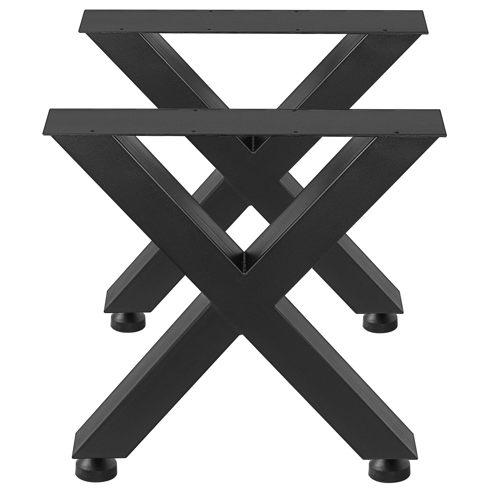 Stainless Metal Table Legs X Shape For Dining Table Desk 2pc Heavy Duty 28