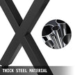 Stainless Metal Table Legs X Shape For Dining Table Desk 2pc Heavy Duty 28