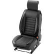 VEVOR Seat Covers, Universal Car Seat Covers Front Seats, 2pcs Faux Leather Seat Cover, Semi-enclosed Design, Detachable Headrest and Airbag Compatible, for Most Cars SUVs and Trucks Black