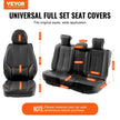 VEVOR Seat Covers, Universal Car Seat Covers Full Set Seats, Front and Rear Seat, 13pcs Faux Leather Seat Cover, Full Enclosed Design, Detachable Headrest and Airbag Compatible, for Most Car SUV Truck