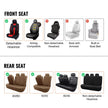 VEVOR Seat Covers, Universal Car Seat Covers Full Set Seats, Front and Rear Seat, 13pcs Faux Leather Seat Cover, Full Enclosed Design, Detachable Headrest and Airbag Compatible, for Most Car SUV Truck