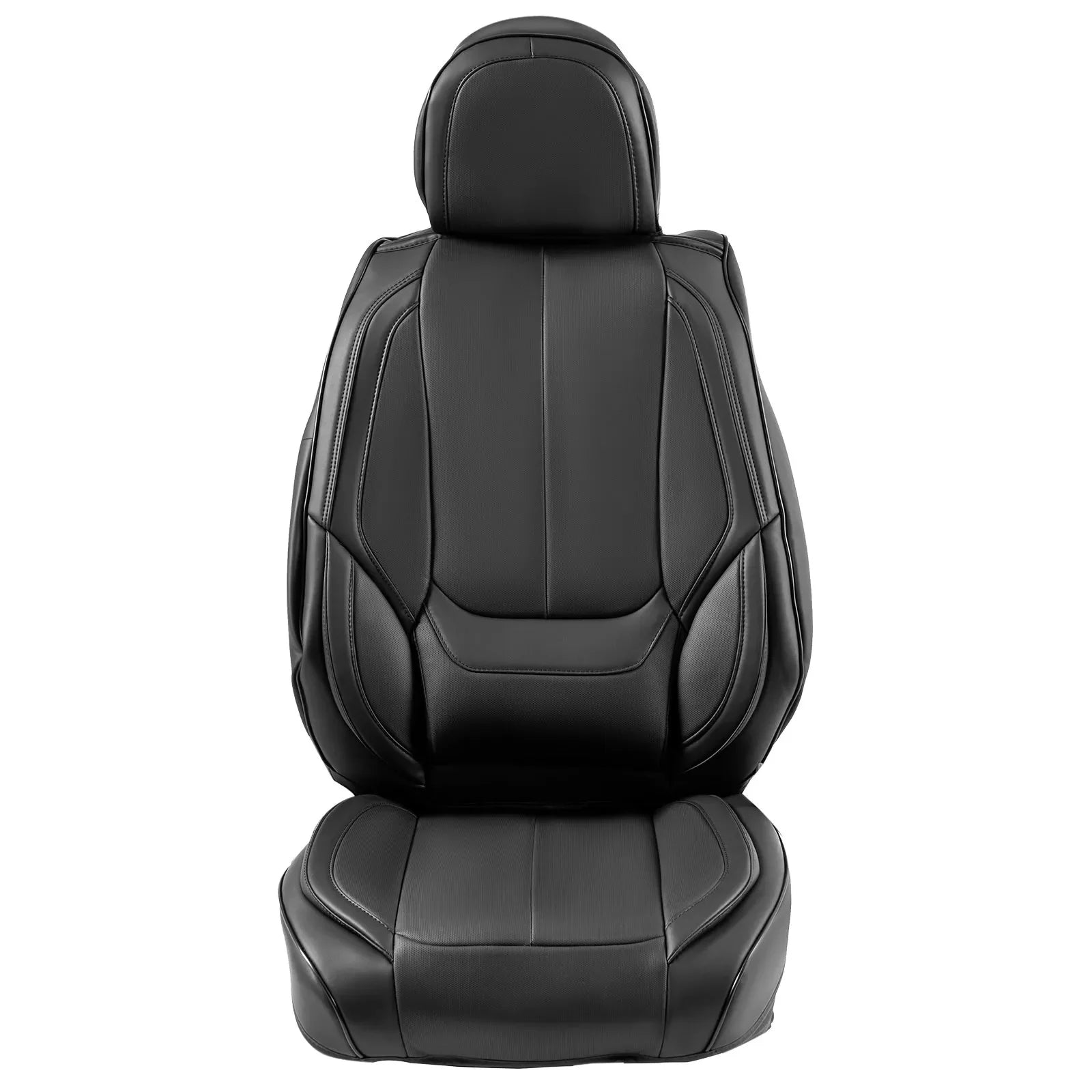 VEVOR Seat Covers, Universal Car Seat Covers Full Set Seats, Front and Rear Seat, 13pcs Faux Leather Seat Cover, Full Enclosed Design, Detachable Headrest and Airbag Compatible, for Most Car SUV Truck