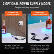 VEVOR Wall Mounted LED Lighted Liquor Bottle Display Home Bar Shelf  40