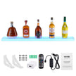VEVOR Wall Mounted LED Lighted Liquor Bottle Display Home Bar Shelf  40