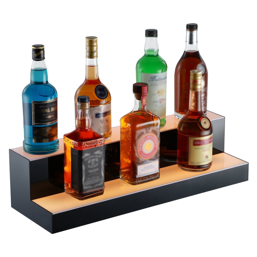 VEVOR LED Lighted Liquor Bottle Display Bar Shelf RF & App Control 24