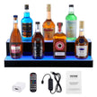 VEVOR LED Lighted Liquor Bottle Display Bar Shelf RF & App Control 24