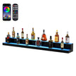 VEVOR LED Lighted Liquor Bottle Display Bar Shelf RF & App Control 60