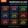 VEVOR LED Lighted Liquor Bottle Display Bar Shelf RF & App Control 16
