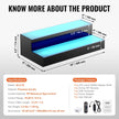 VEVOR LED Lighted Liquor Bottle Display Bar Shelf RF & App Control 16