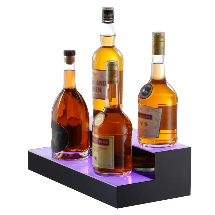 VEVOR LED Lighted Liquor Bottle Display Bar Shelf RF & App Control 16