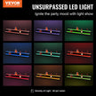 VEVOR LED Lighted Liquor Bottle Display Bar Shelf RF & App Control 48