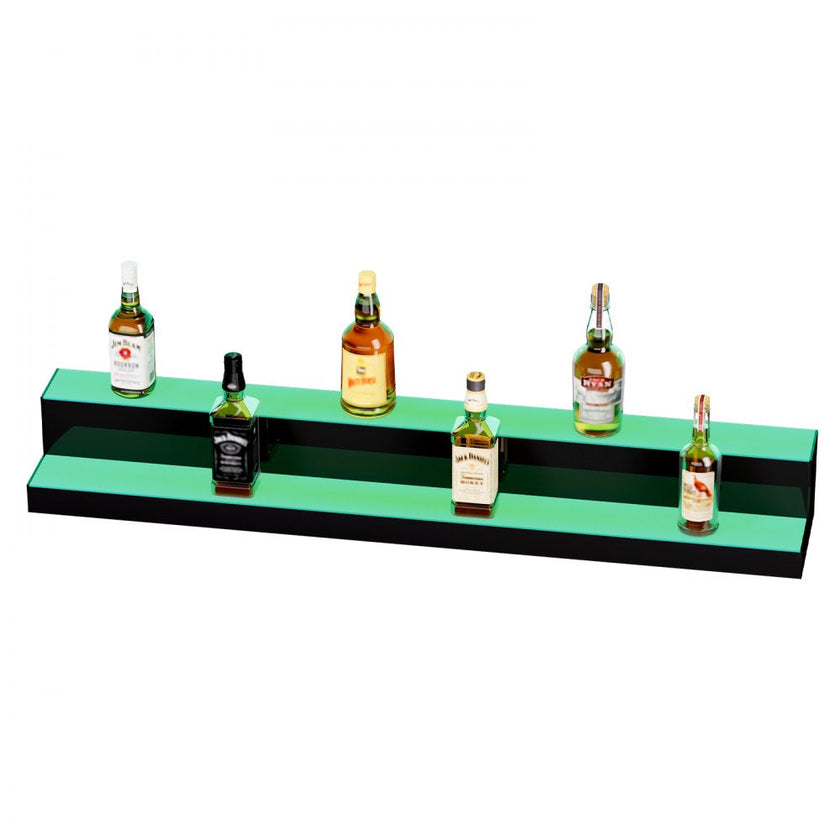 VEVOR LED Lighted Liquor Bottle Display Bar Shelf RF & App Control 48